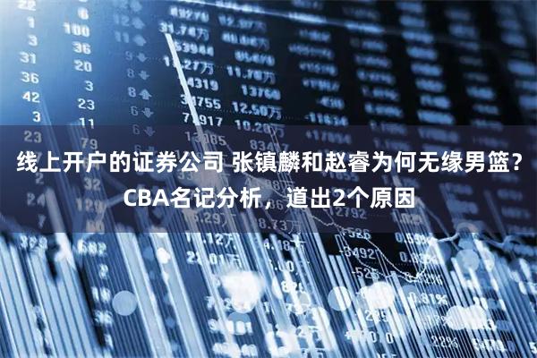线上开户的证券公司 张镇麟和赵睿为何无缘男篮？CBA名记分析，道出2个原因